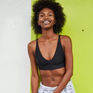 NWT: Longline V Scoop Bikini Top